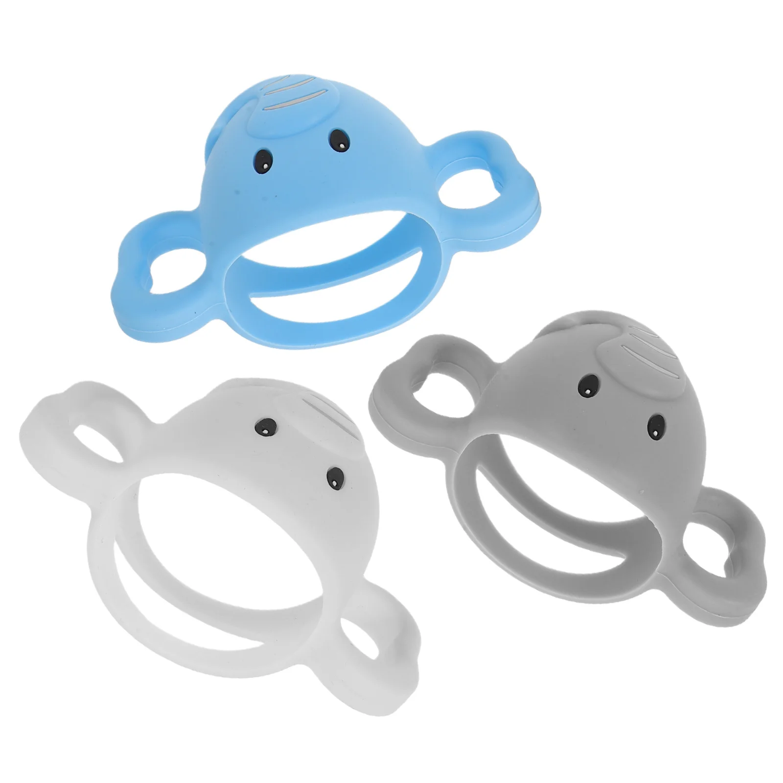 

3Pcs Baby Bottle Silicone Handles Ergonomic Grip Removable Feeding Bottle Accessories Infant Nursing Support Anti-Slip