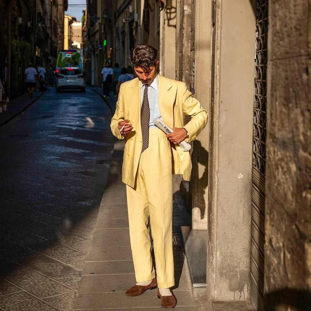 

Мужской костюм премиум-класса, комплект из 2-х предметов, пиджак и брюк для свадьбы, жениха, банкета, делового мероприятия, платье, смокинг ручной работы