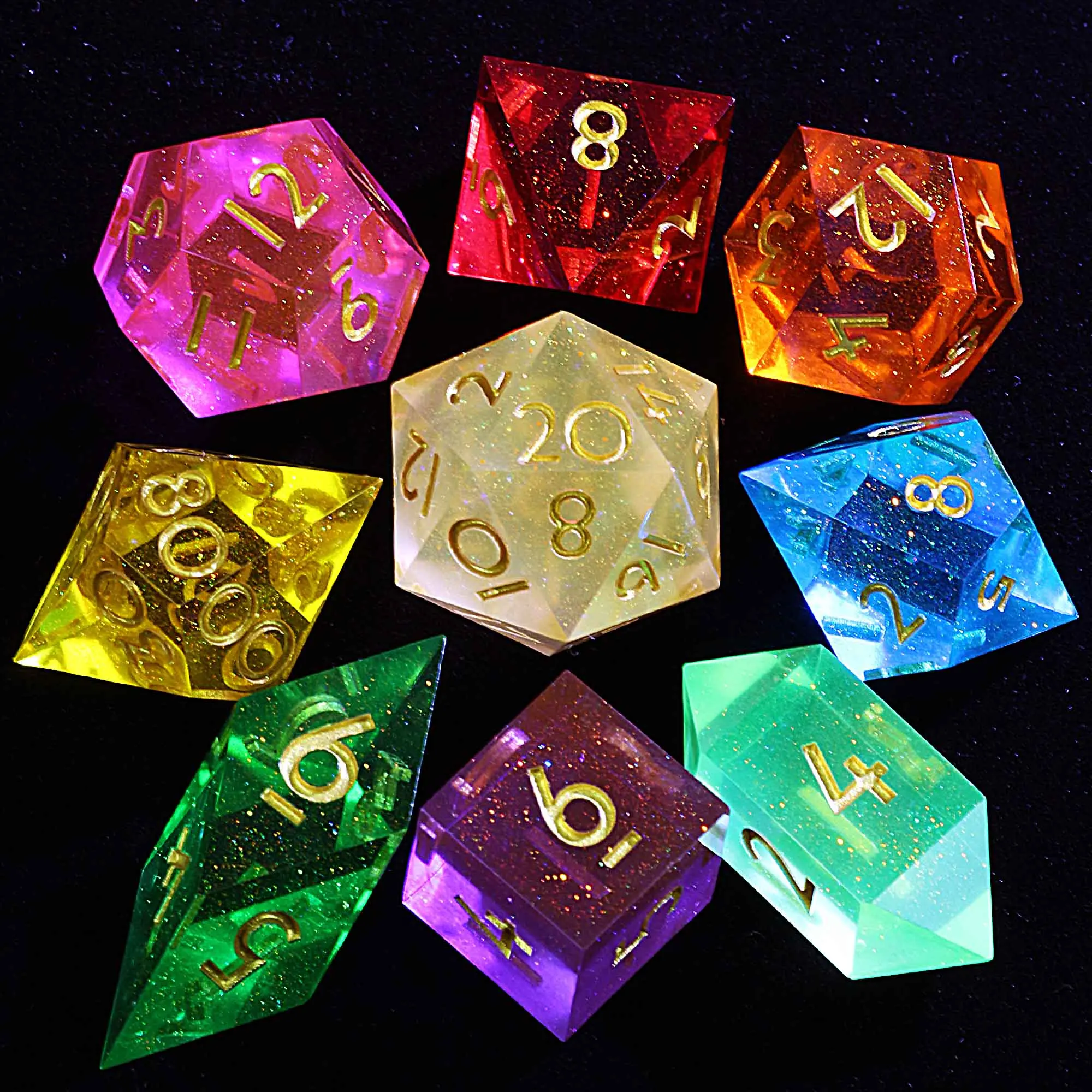 

Наборы кубиков из многогранной смолы D и D Prisma Shift Mirage