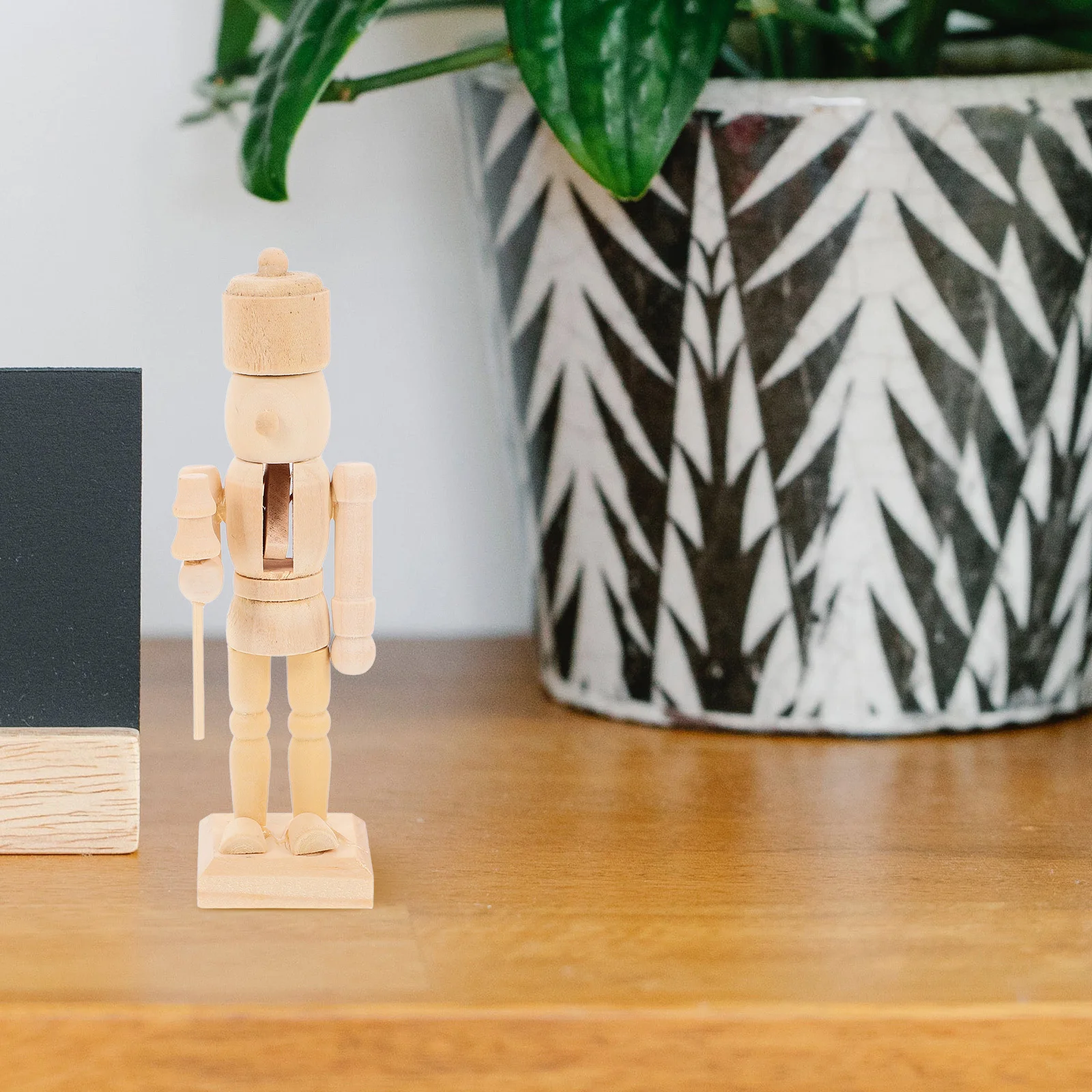 3 قطعة مجموعة دمية كسارة البندق الخشبية الإبداعية لتقوم بها بنفسك لعب دور الأطفال هدية الكريسماس صديقة للبيئة الصلبة الخشب الحرفية حلية #4