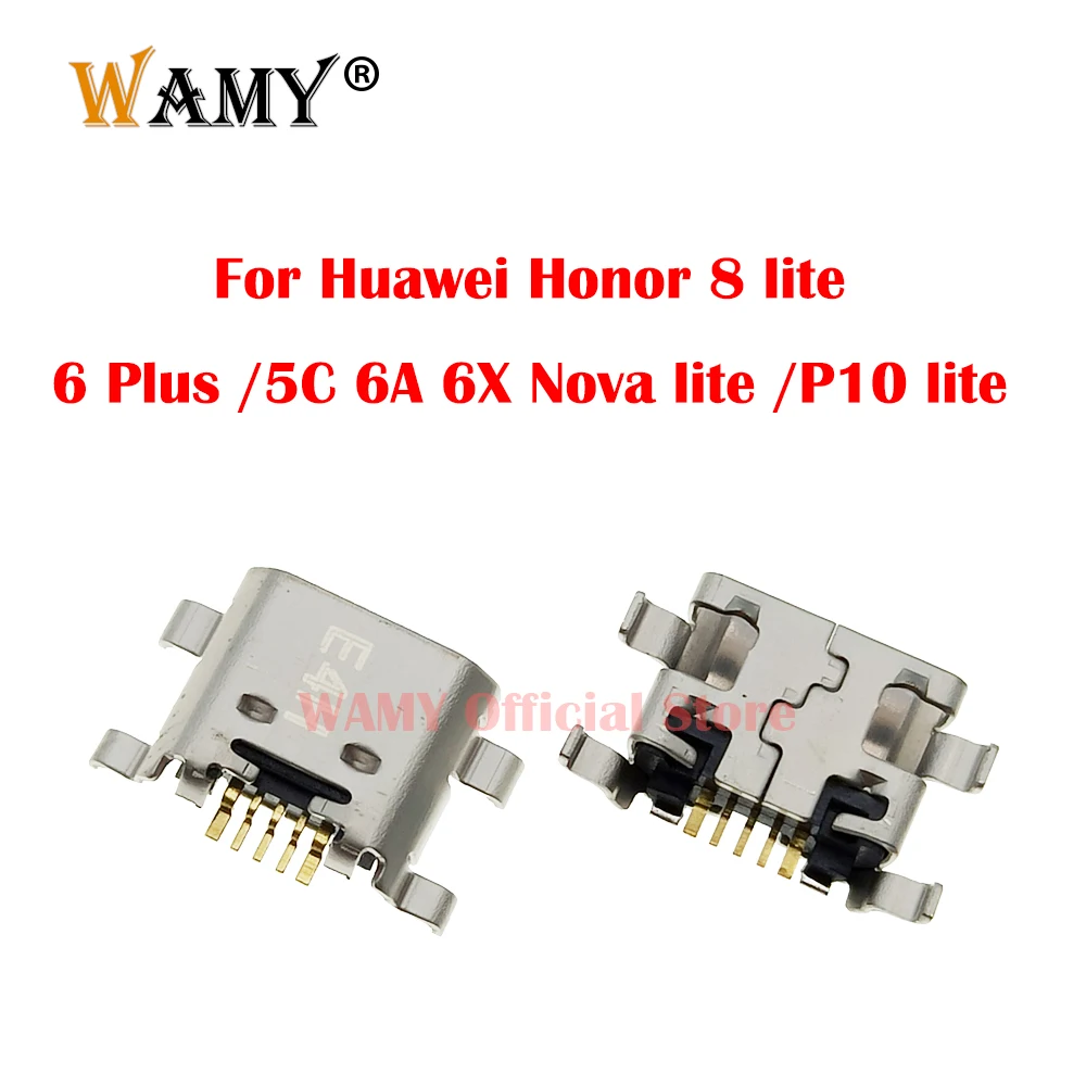 5-20Pcs USB Charging Dock Port Plug Charger Connector Socket For Huawei Honor 8 lite /6 Plus /5C 6A 6X Nova lite /P10 lite