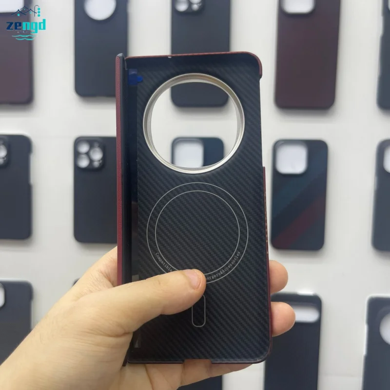 For Oppo Find N5 Case Kevlar Aramid Fiber Ultra-Thin Hard Cover with Axial Magnetic