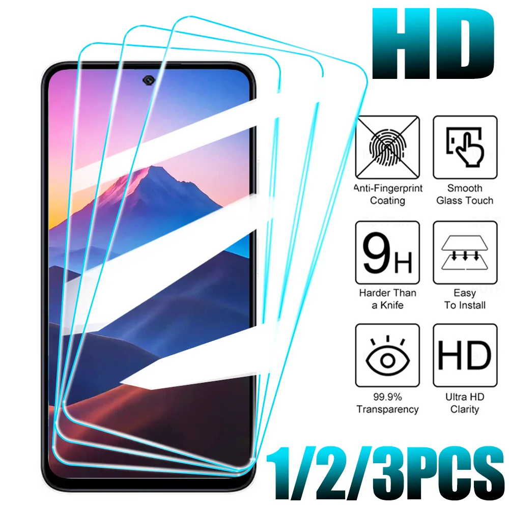 1/2/3PCS Full Cover Tempered Glass For Xiaomi Redmi K20 K30 K40 K50 Pro HD Screen Protector Film For Redmi K60 K70 K70E Glass