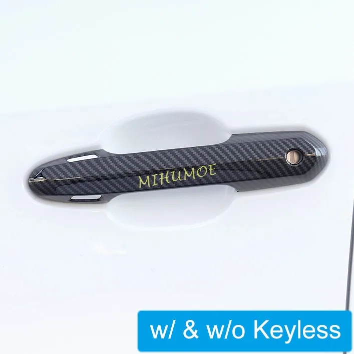 

For Toyota Highlander RAV4 Kluger Suzuki Across 2020 2021 2022 2023 2024 Carbon Fiber Keyless Door Handle Cover Stylish