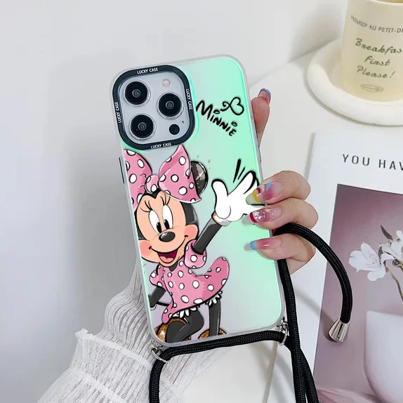 

Чехол для телефона с рисунком Минни для iPhone 15 14 13 12 11 Pro Max XS Max X XR 7 8 Plus 6S