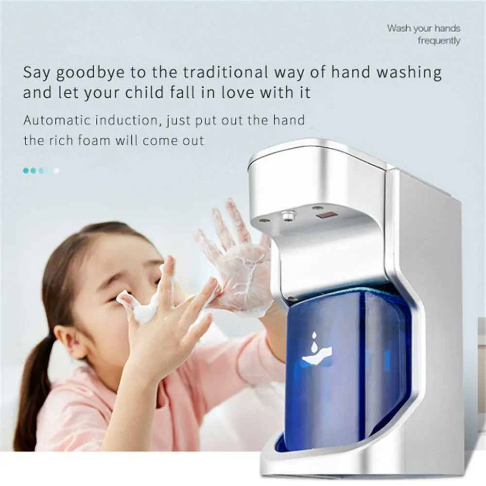 500 مللي موزع الصابون التعريفي التلقائي سطح المكتب التلقائي غسالة اليد موزع الصابون كونترتوب التعريفي موزع الصابون #5