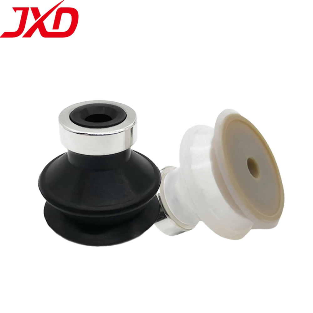 JXD ZP06/08/10/13/16/20/25/32BN-PEEK Vacuum Suction Cup Non-trace Anti-static Silicone Sucker for LCD Glass PCB Chip Handling