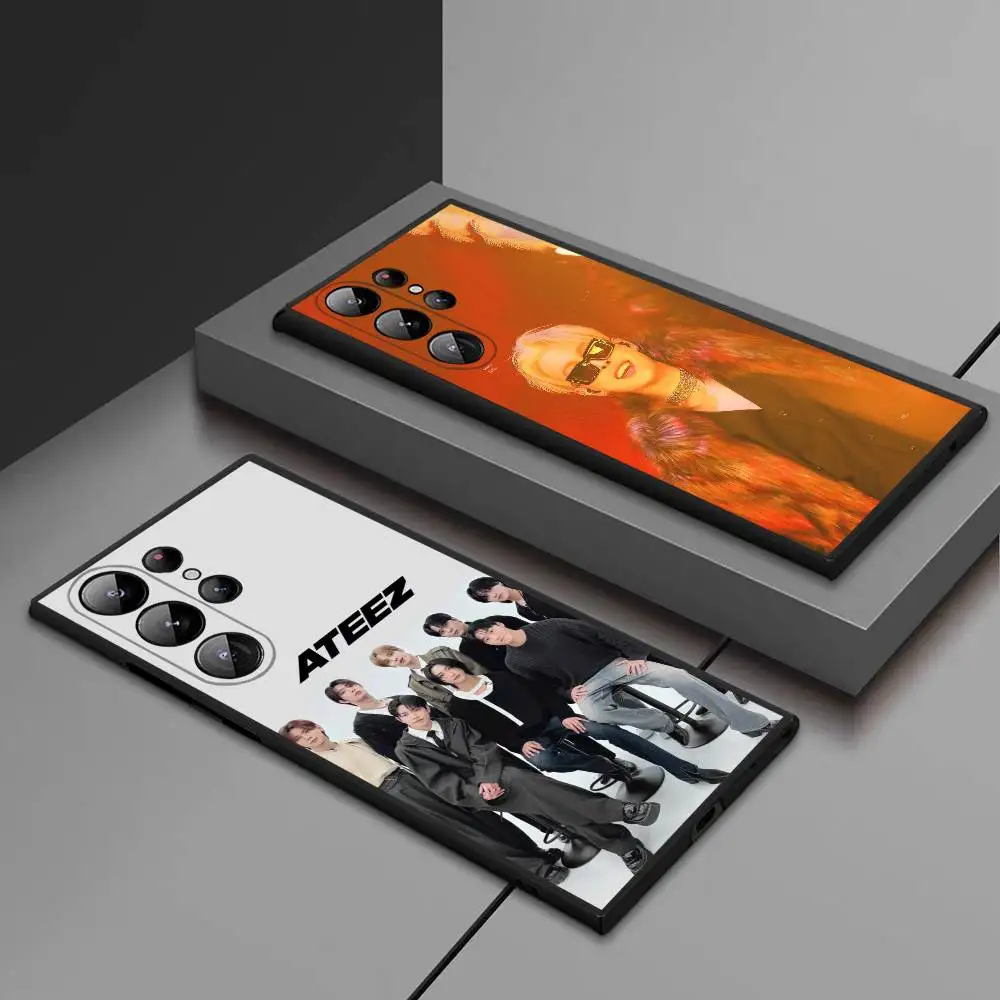 

Kpop A-Ateez Phone Case For Samsung Galaxy S25 Ultra S22 S23 S24 Ultra S21 S20 5G Protective Soft Silicone TPU Funda