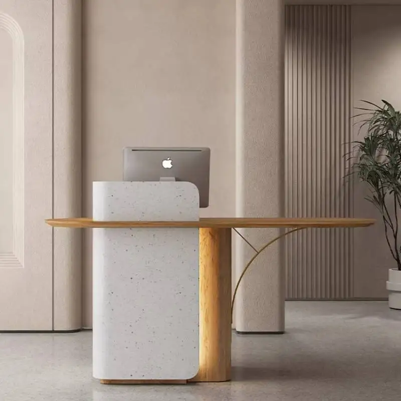 Decor Boutique Commercial Counter Beauty Tools Cashier Drawer Reception Desks Corner Small Mostrador De Tienda Office Furniture