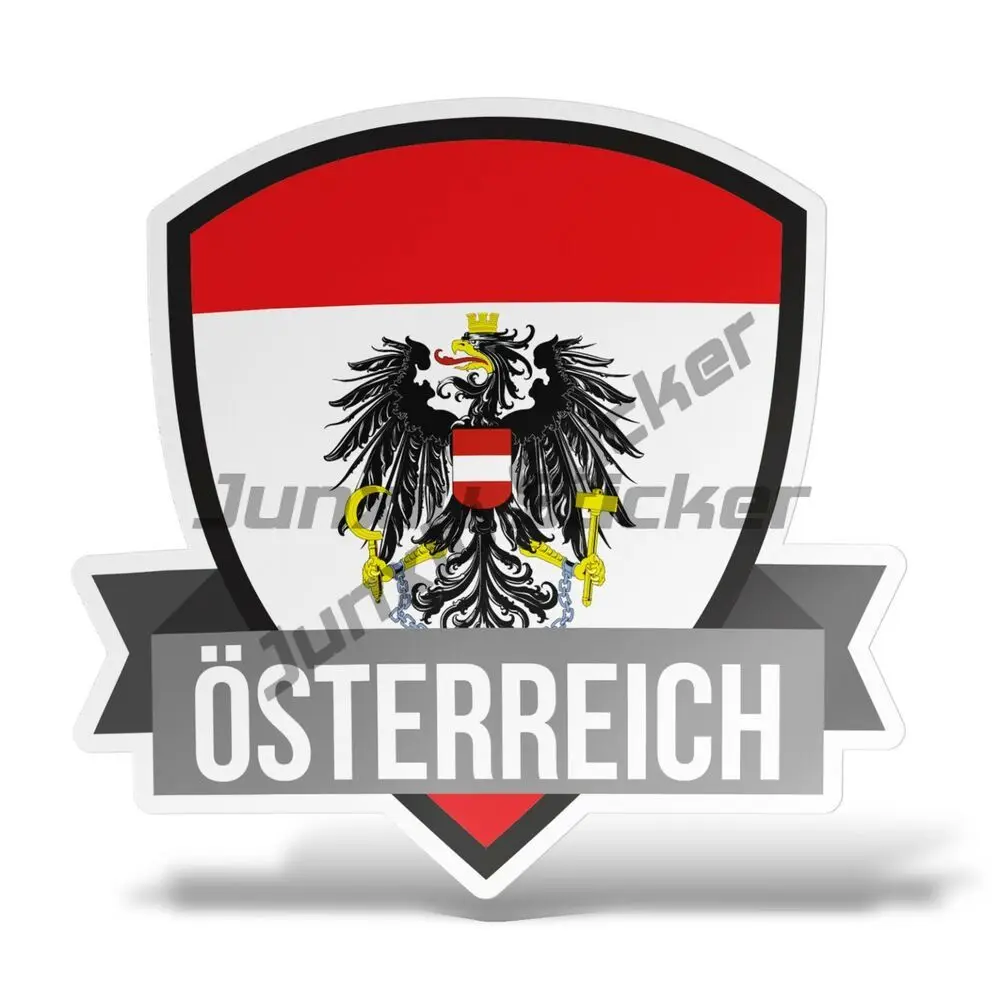

Austria Flag Emblem Stickers High-Quality Vinyl Decals Anti Scratch Exterior Decal Accessories for Laptops Water Bottles Decor