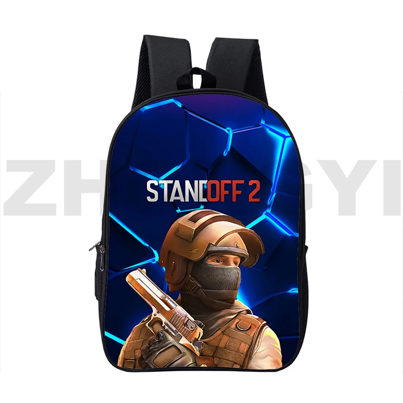 Tas punggung motif grafis Game lucu Standoff 2 tas punggung anak-anak tas sekolah modis Mochila tas bepergian wanita tas tahan air anak laki-laki