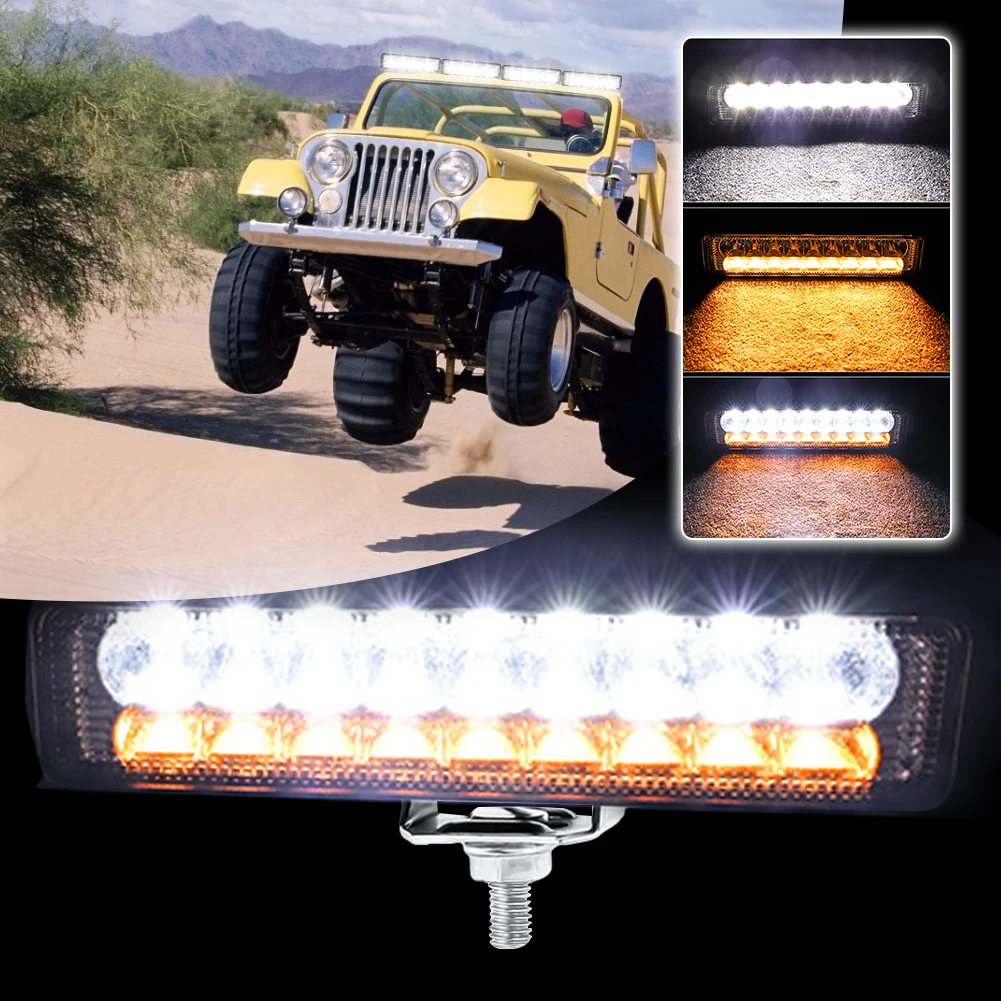 LED Work Light Bar Driving Lamp Portable Waterproof Flood Lights Outdoor Camping Hiking Emergency Repairing Car SUV Boat Truck