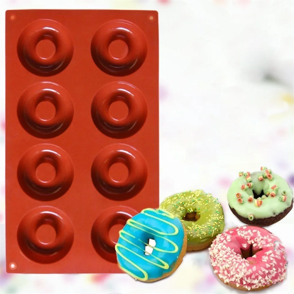 Silicone DIY Donut Maker Non-Stick Baking Pastry Cookie Chocolate Mold Muffin Cake Mould Dessert Decorating Tools