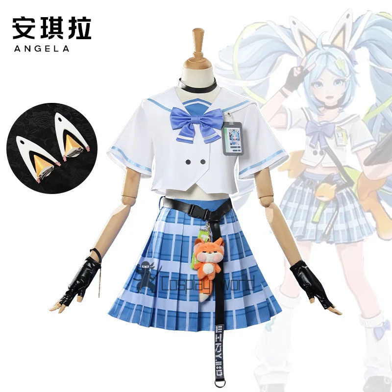 لعبة شرف الملوك ملك المجد أنجيلا أزياء تنكرية للنساء للهالوين وعيد الميلاد لعب الأدوار ممرضة موحدة فستان الدعائم بدلة كاملة