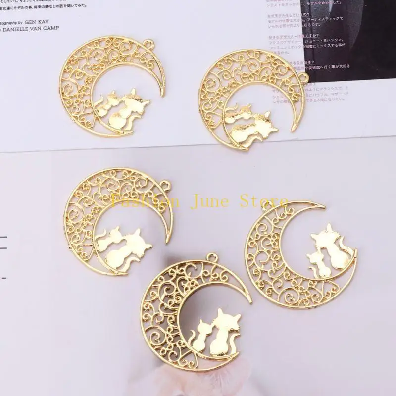 N5KA Silicon -Epoxidformen für Mond für Katzenrahmen Gussspielzeug herstellen Handwerksvorräte