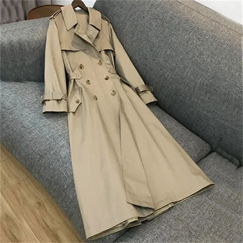 Veste coupe-vent mi-longue pour femme, manteau populaire haut de gamme, petite mode, style étranger, M325, printemps et automne, nouveau, 2023