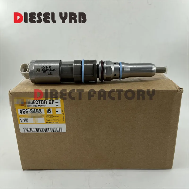 6 PCS GENUINE NEW DIESEL INJECTOR 456-3493 4563493 FOR Excavator 336E E336E, C9.3