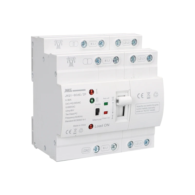 DC AC ATS Automatic Transfer Switch 63A 100A 110V 220V 230V 2P  Three Solar Dual Power Changeover Transfer Switch view 3