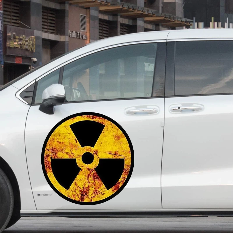 

Personality PVC Decal Nuclear Radiation Waterproof Car Sticker on Motorcycle Laptop Decorative
