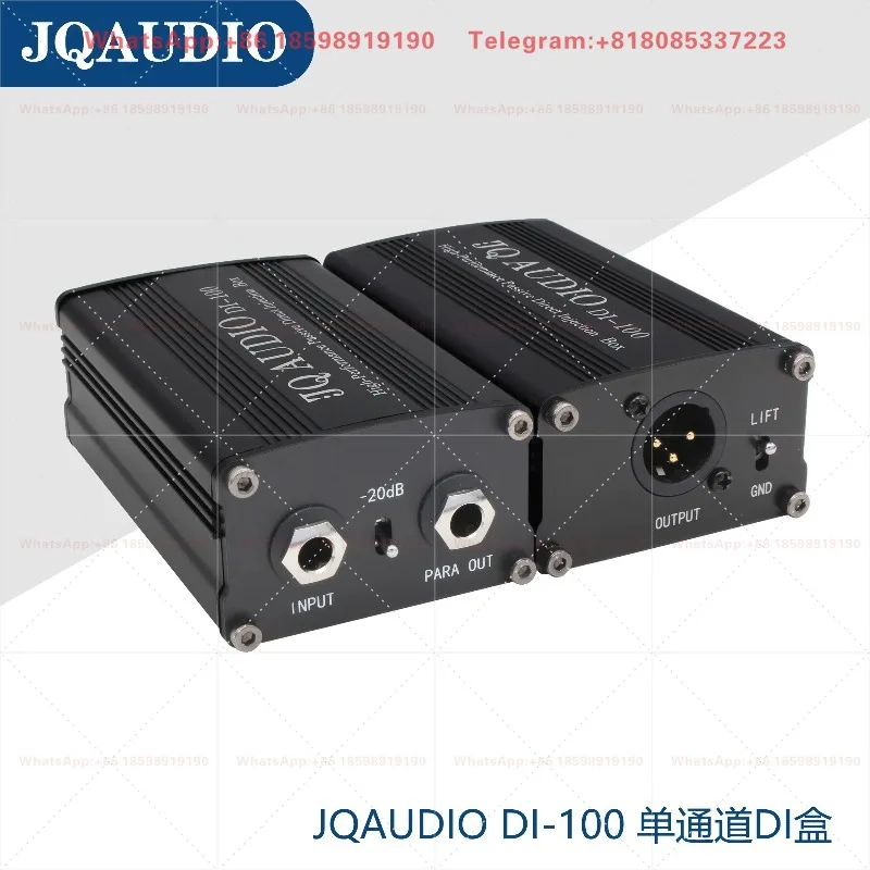Convertidor de Señal de Audio DI-100PRO DI-200PRO DI BOX, Convertidor de Audio Profesional para Equipos de Grabación en Estudio y Escenario