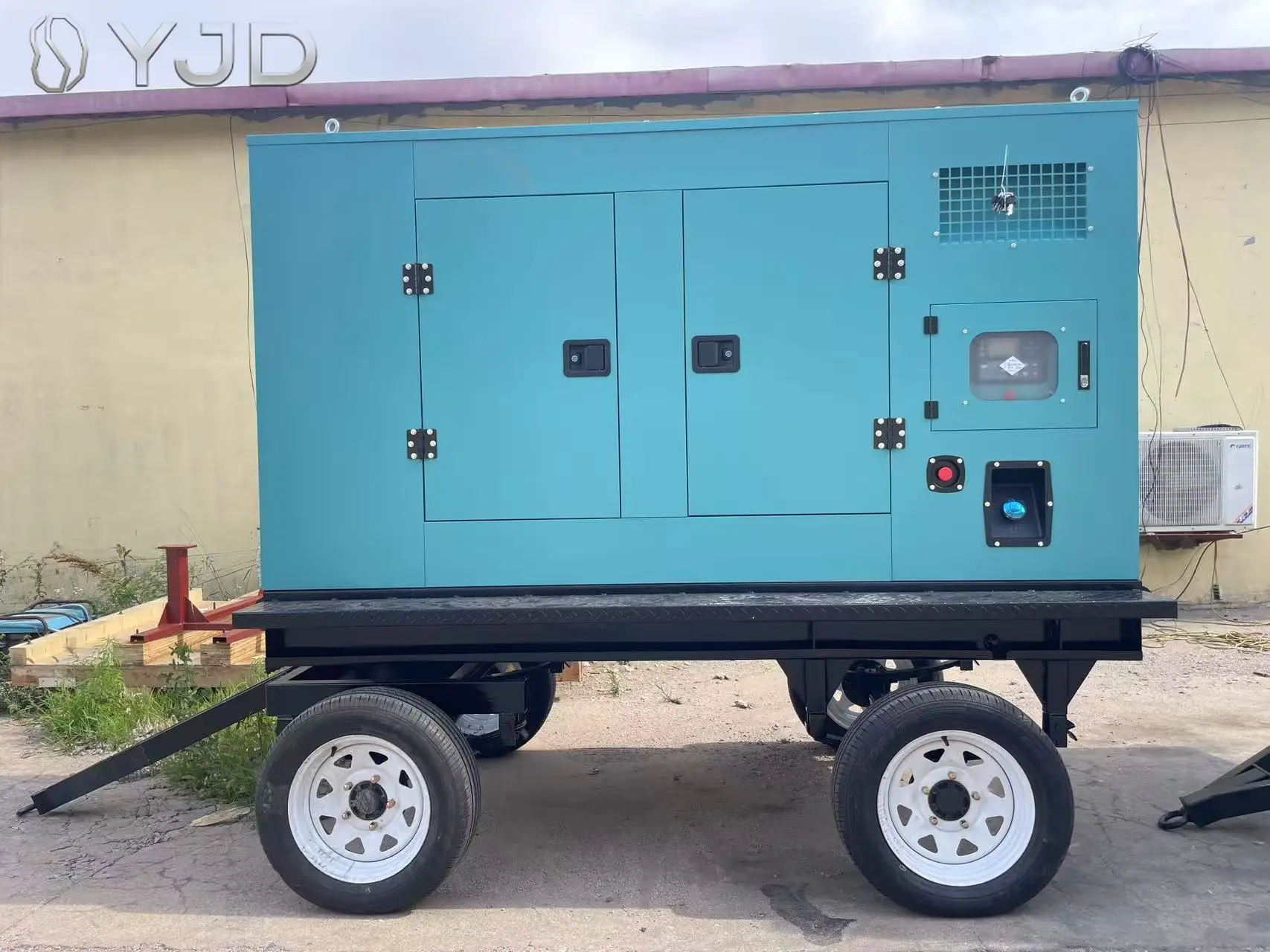 Yuc-hai YC4A140L-D25 100KW 125KVA Generators Super Silent Trailer Mobile Diesel Three Phase With ATS Electric Generator Genset