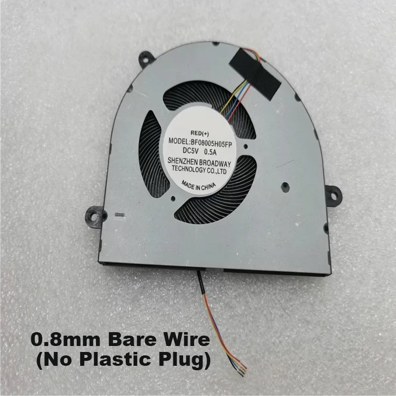 8005 DC5V 4Pin Laptop Cooling Fan Replacement BF08005H05FP 0.8mm 1.25mm Pitch Plug For Generic Thin Notebook