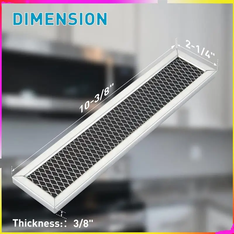 M04K 2 قطعة استبدال فلتر الفحم الميكروويف ل GE JX81L WB02X11550 فلتر الميكروويف فلتر الكربون الهواء للمطبخ