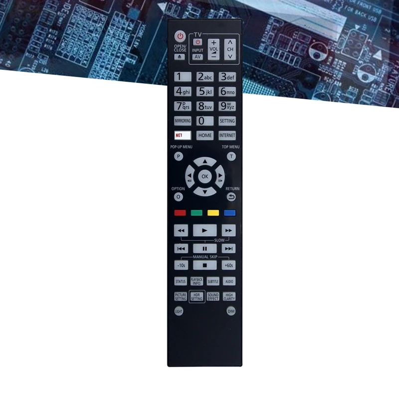 Replaced N2QAYA000172 Remote Control For Panasonic DVD Player DPUB9000GN DP-UB9000-K