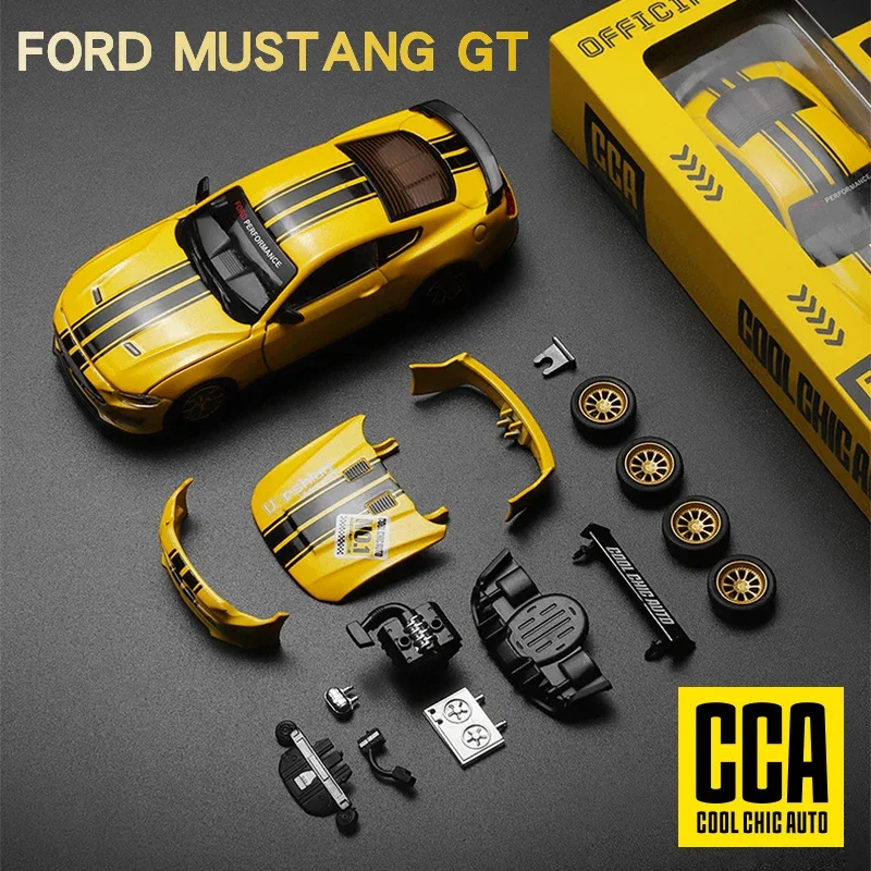 

1:42 Mustang GT alloy model metal assembly modification series mini collection toy car adult children gift desktop decoration