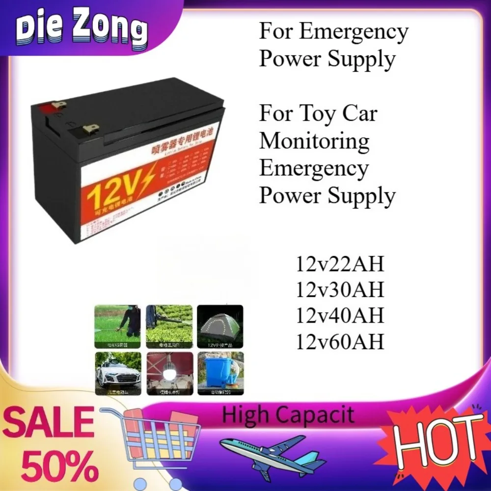 

New 12.8V32700 5/6/10/12Ah LiFePO4 Rechargeable Battery for Emergency Power Supply for Toy Car Monitoring Emergency Power Supply