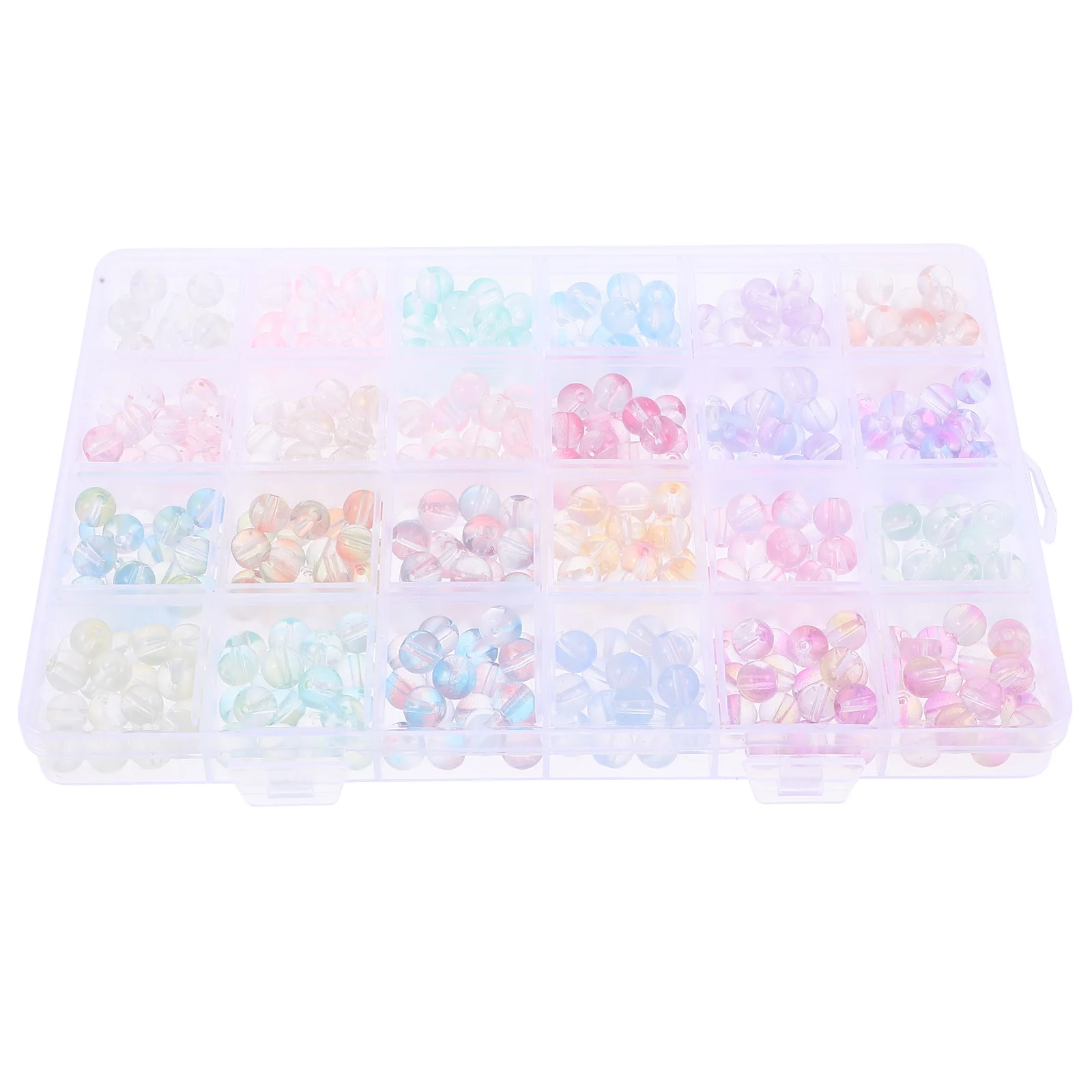 

480pcs DIY Bracelets Acrylic Necklace Spacer Round Bracelet Making Accessories Diy Loose White Diy Beads Beads