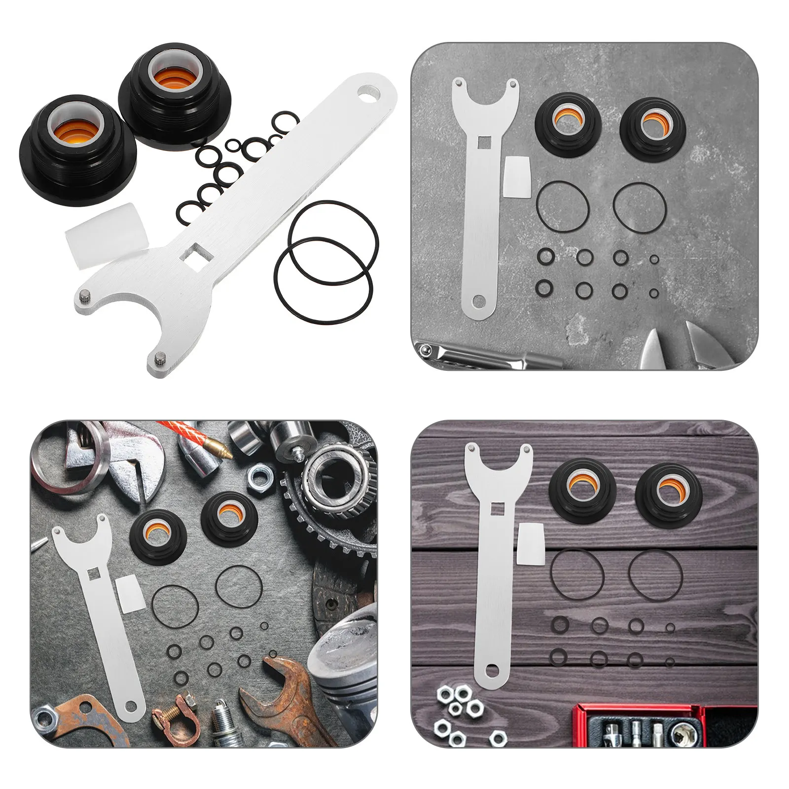 

1Set Hydraulic Cylinder Seal Kit Front Mount Steering Fluid Bleed Tool Replacement for Boat Marine Hydraulic Steering System