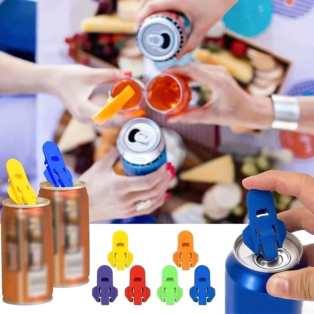 

6PCS Easy-to-Use Portable Can Opener | Reusable & Dustproof for Cans & Beverage Caps | Essential for Kitchen & Camping
