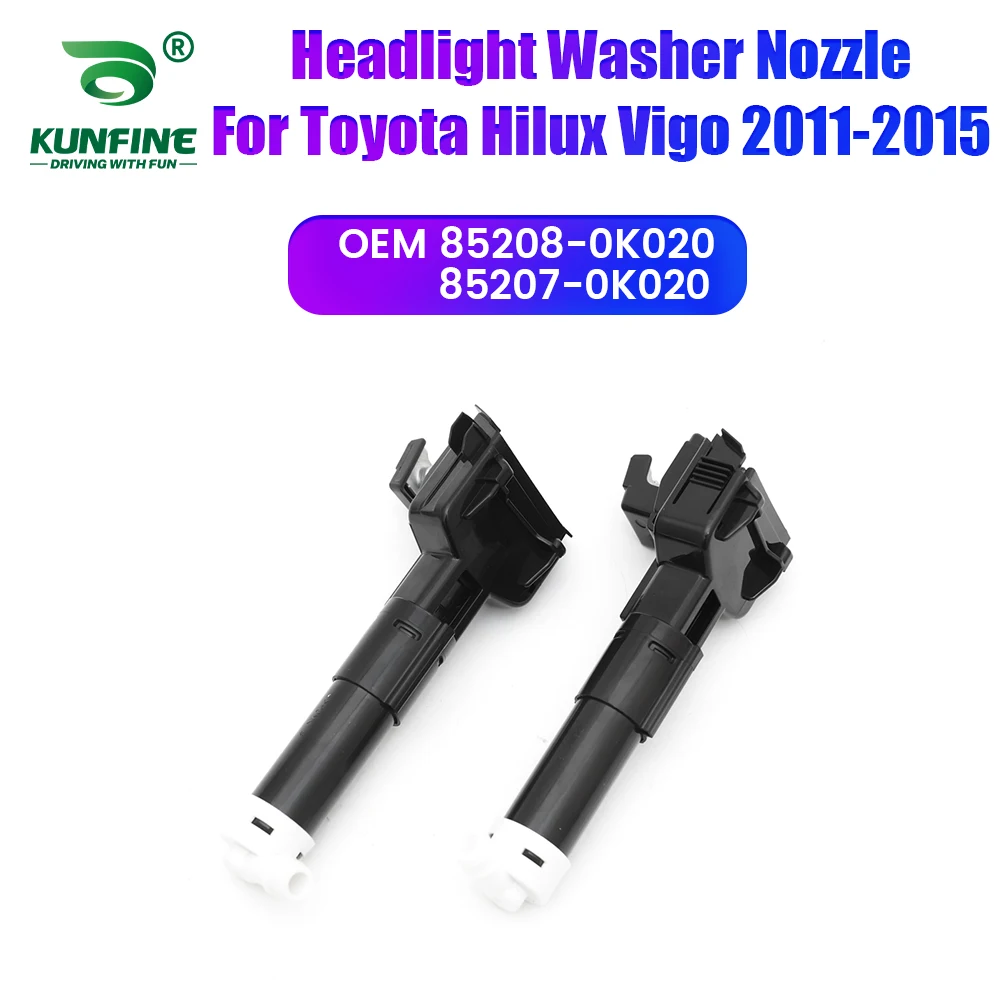 

Car Headlight Front Bumper Washer Spray Nozzle Jet Headlamp Pump Cover For Toyota Hilux Vigo 2011-2015 85208-0K020 85207-0K020