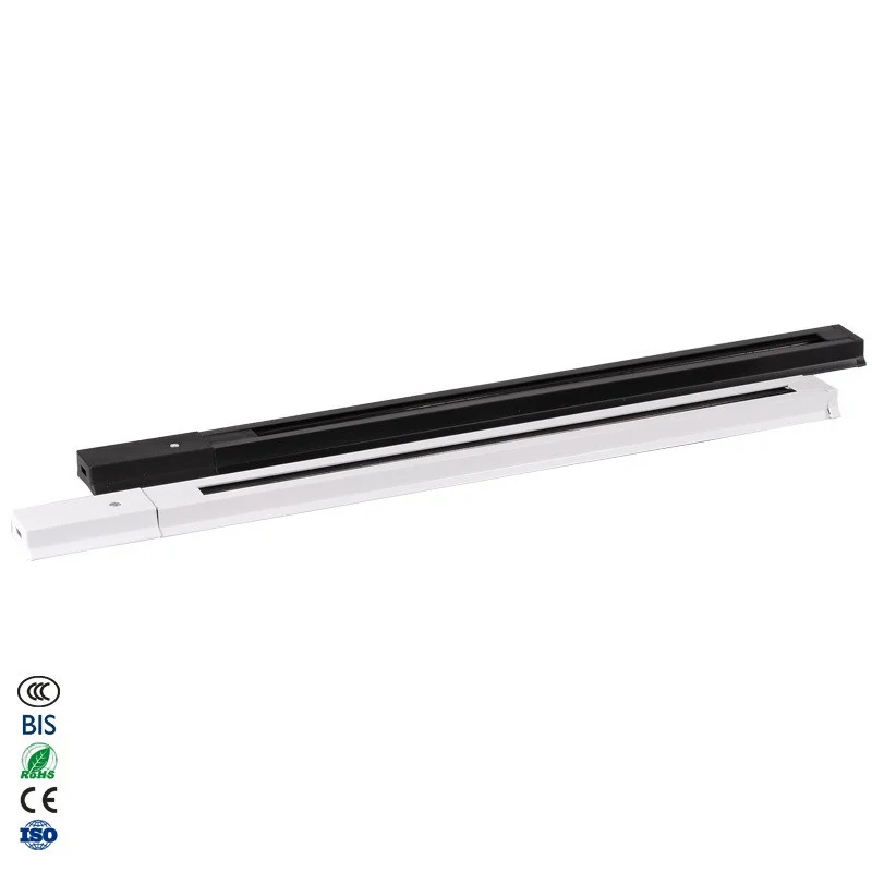 Flat copper core 2 Wires LED Track Light Rail 0.5M Led Rail Line for Track SPOT Led Track Lamp Rails For Clothing Home Lighting