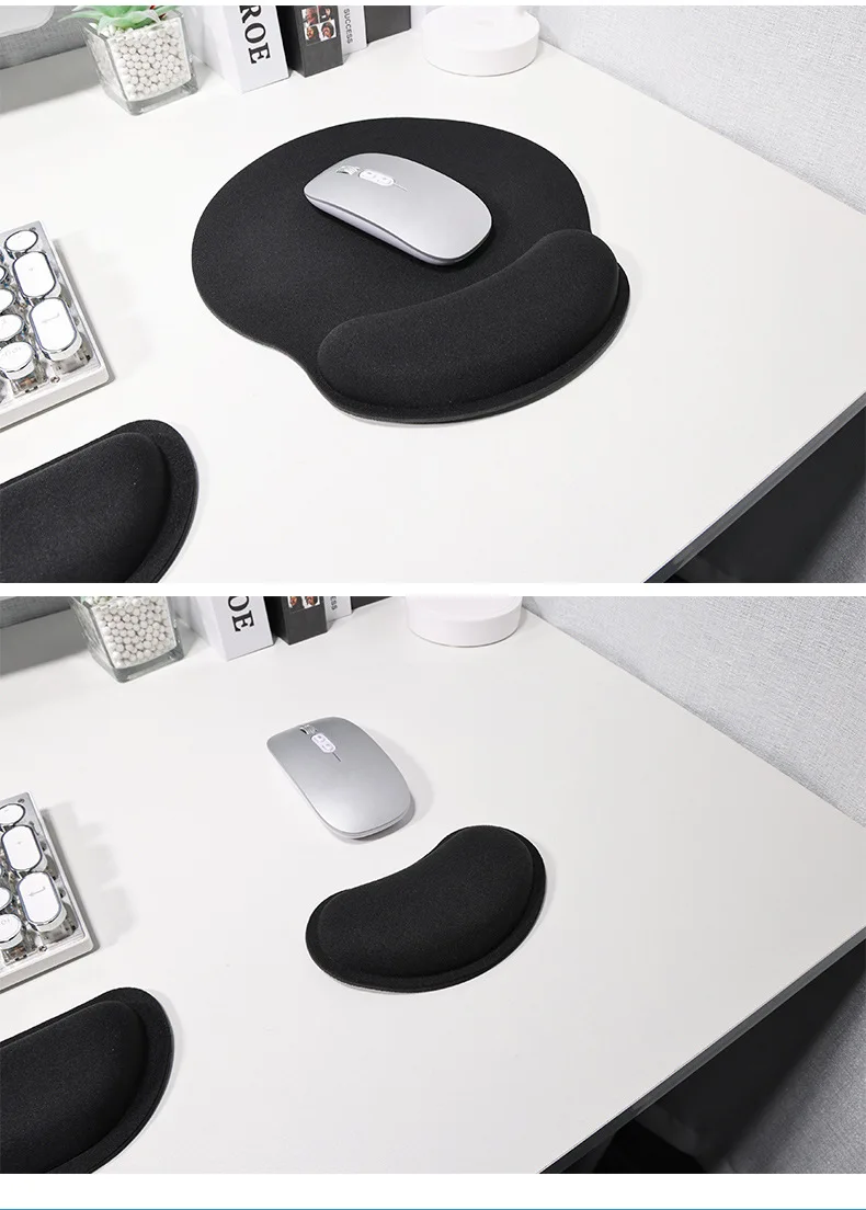 Solid Color Mouse Pads Wristband Comfortable Mice Mat for Game Computer PC Laptop Hand Wrist Protective Mousepad Best Gift