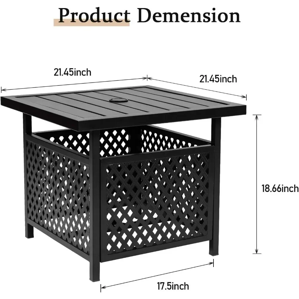 Comfort corner Outdoor Patio Side Table with 1.57