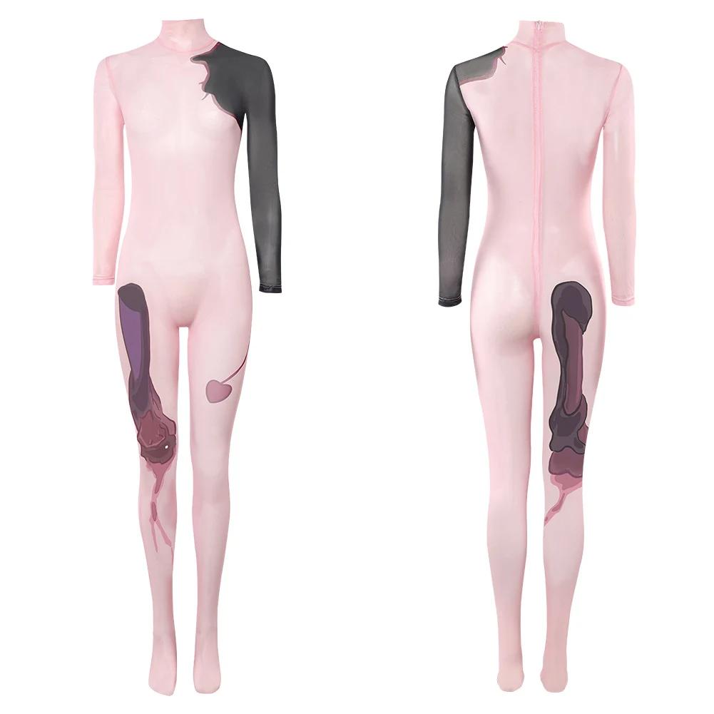 Stage of Alien Mizi Sua Cosplay Tattoo Jumpsuit Shirt Clothing Costume Zombie Stage Clothes for Women Halloween Carnival Party view 3