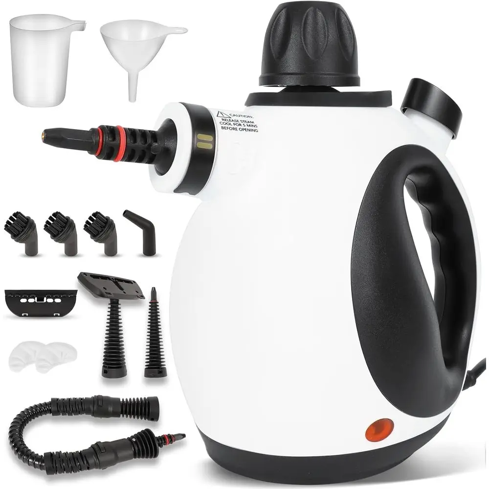 

Handheld Steam Cleaner with 12 Accessories for Multi-Surface Cleaning
