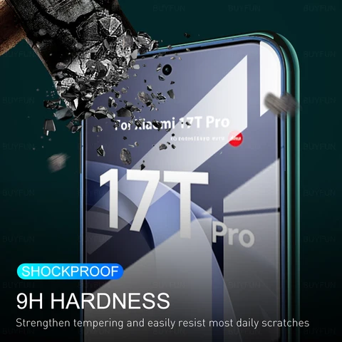 Защитное стекло 2-в-1 для Xiaomi 17T Pro 6.83" (17TPro) с защитой от разбития, ультратонкое, для мобильного телефона Mi 17T 17T Ultra