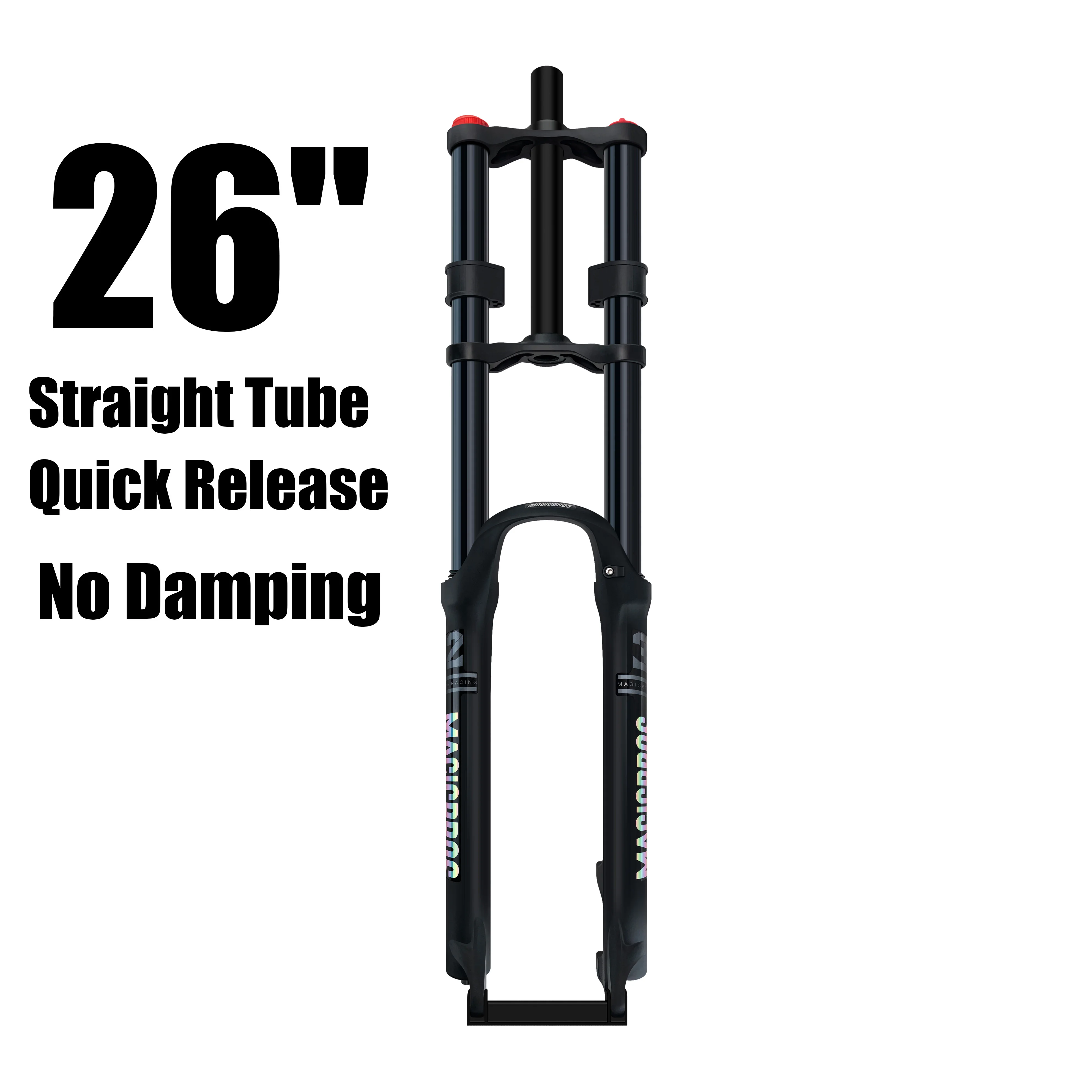 MAGICBROS Dubbele Schouder Luchtvering Vork Schijfrem 180MM Veerweg 15*100 / 110MM Elektrische E-Bike Mountainbike Lucht Vork
