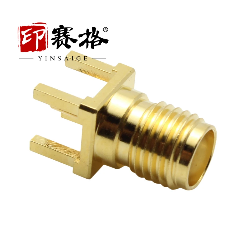 SMA-KE positive four-legged female seat 6G/18GHZ high-frequency SMA connector female seat welded PCB board SMA-KHD