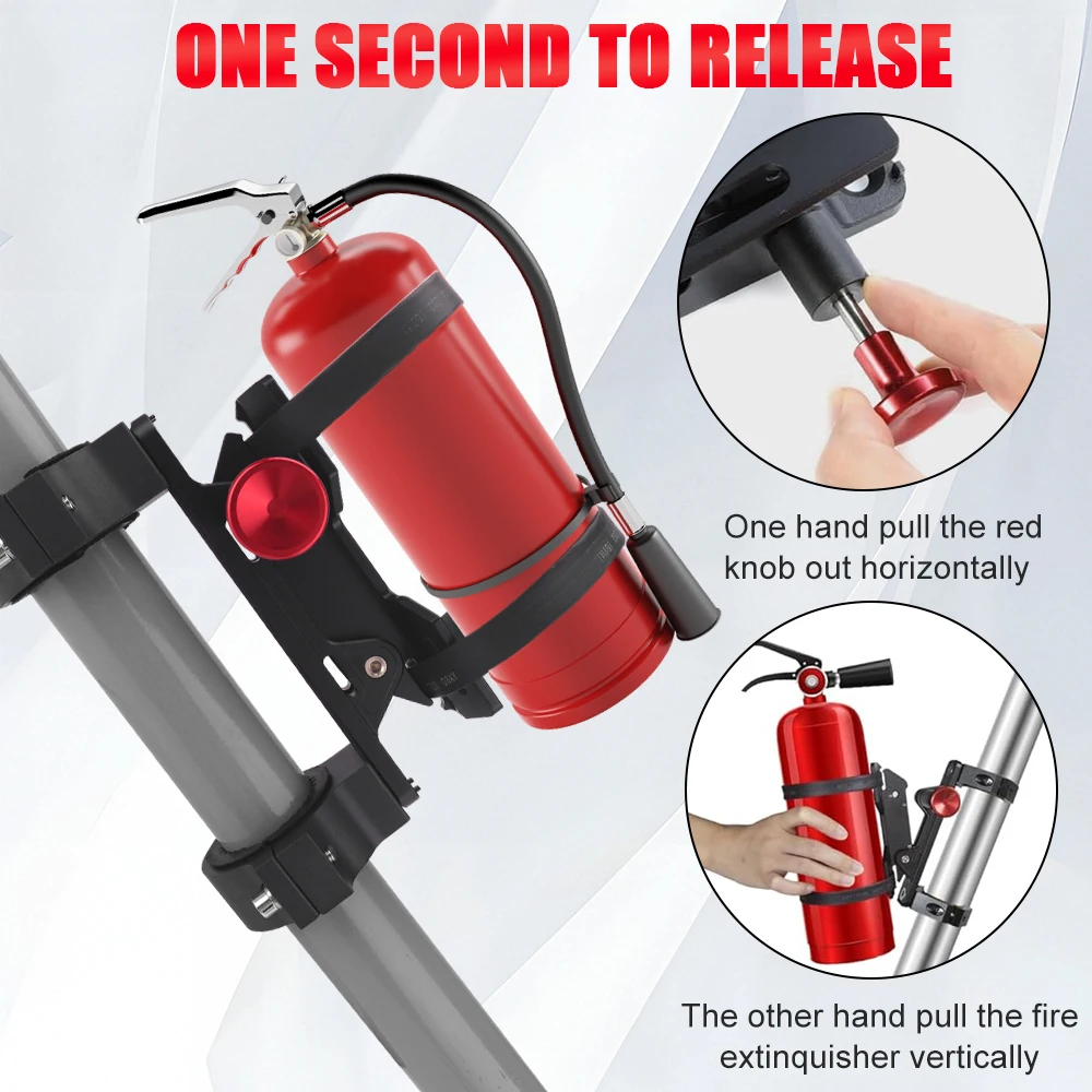 アルミ消火器クランプブラケットキットクイックリリース取り付けホルダージープ ATV UTV キャンピングカーバンボートユニバーサル車用