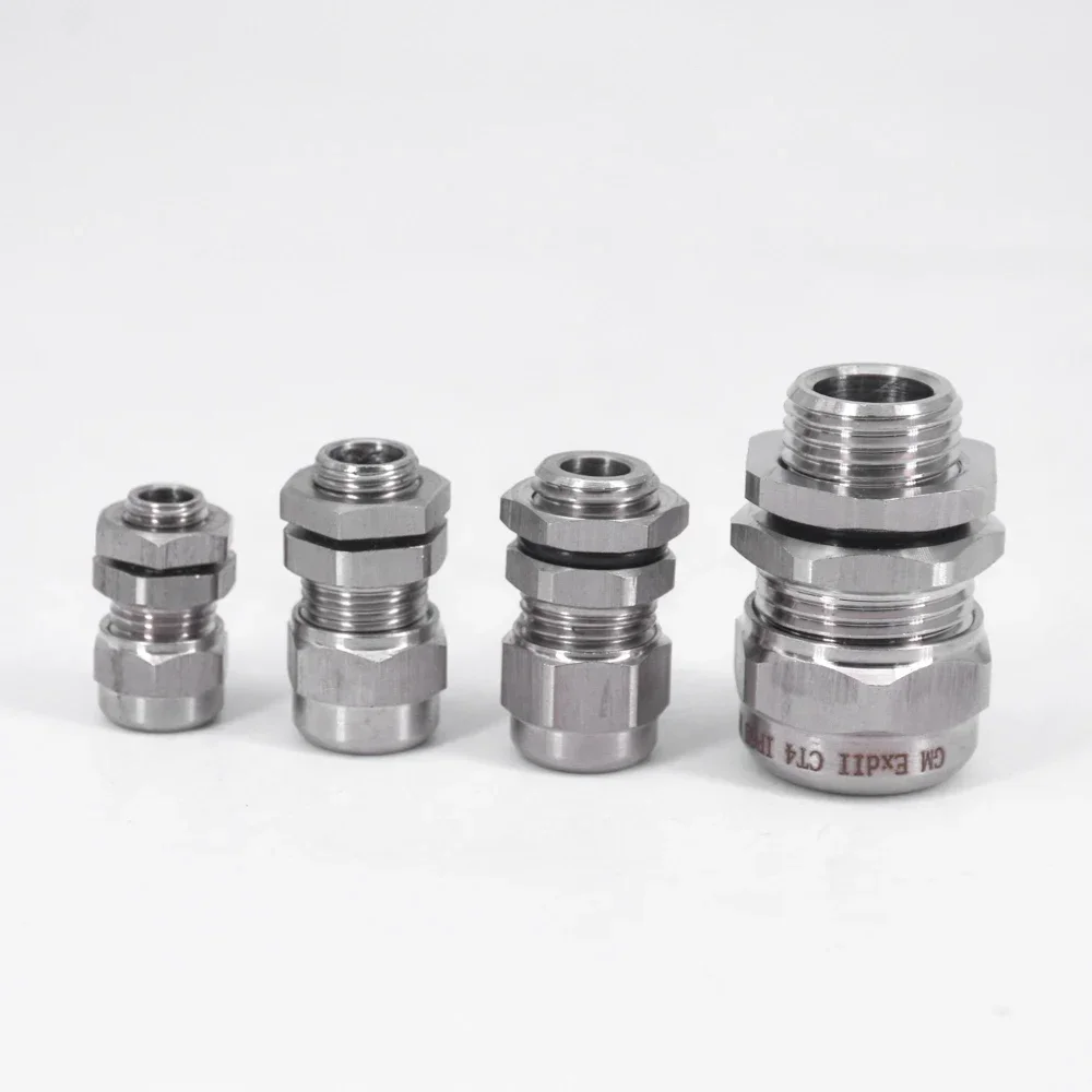 M6 M8 M10 M 12 M14 M16 M18 Metric Cable Gland Waterproof Explosion Proof 304 Stainless Steel Connector