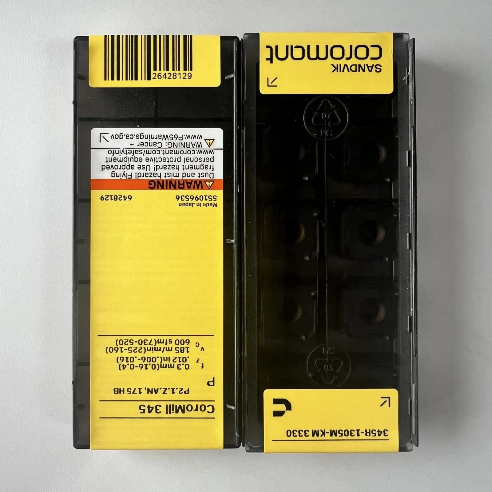 

SANDVIK / 345R-1305M-KM 3330 / Оригинальные шведские лезвия из твердого сплава, 10 шт.