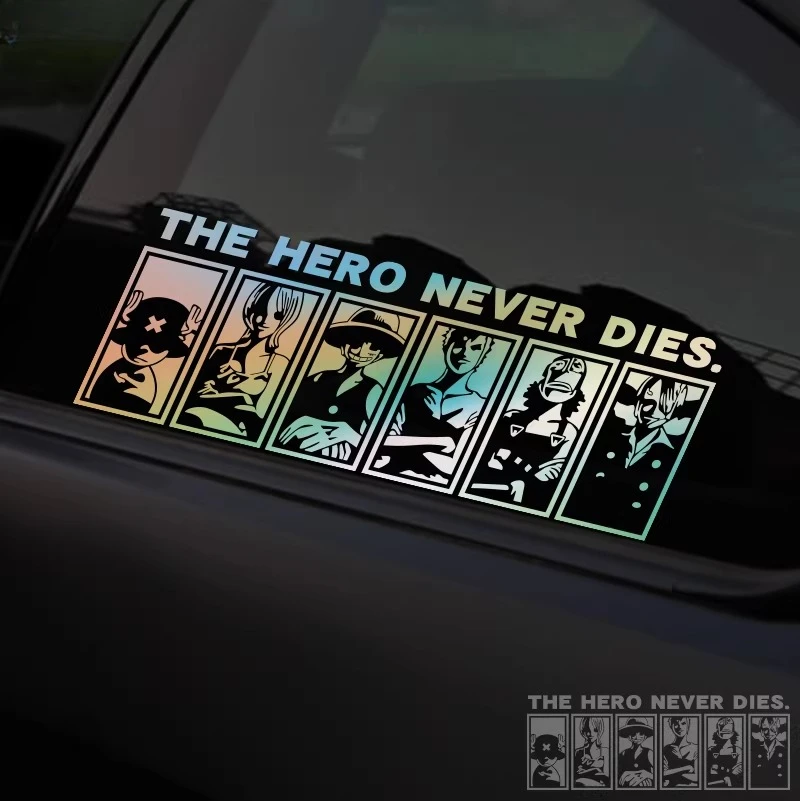 

Personalized cartoon One Piece anime stickers for car body and windows, waterproof car stickers for scratch covering
