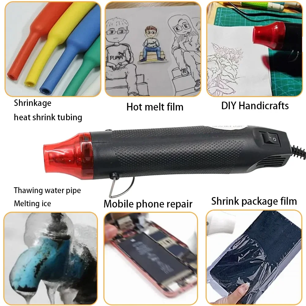 220/110 В фен DIY инструмент термоэлектрический электроинструмент мини-паяльник температуры ремесленный вентилятор с поддержкой термоусадочного сиденья
