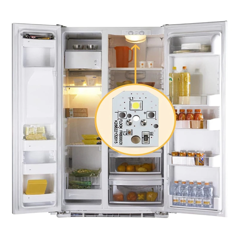 Luz LED para refrigerador Compatible con GE, Bombilla de fácil instalación, WR55X11132, WR55X25754, 8 unidades