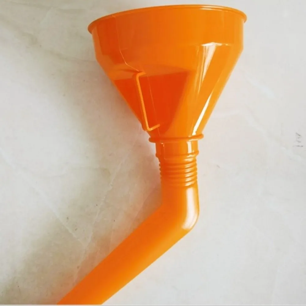 Plastic Refueling Funnel with Filter Long Mouth Oil Funnel Leak-Proof Extension Pipe Engine Filling Funnel Motorcycle Refueling