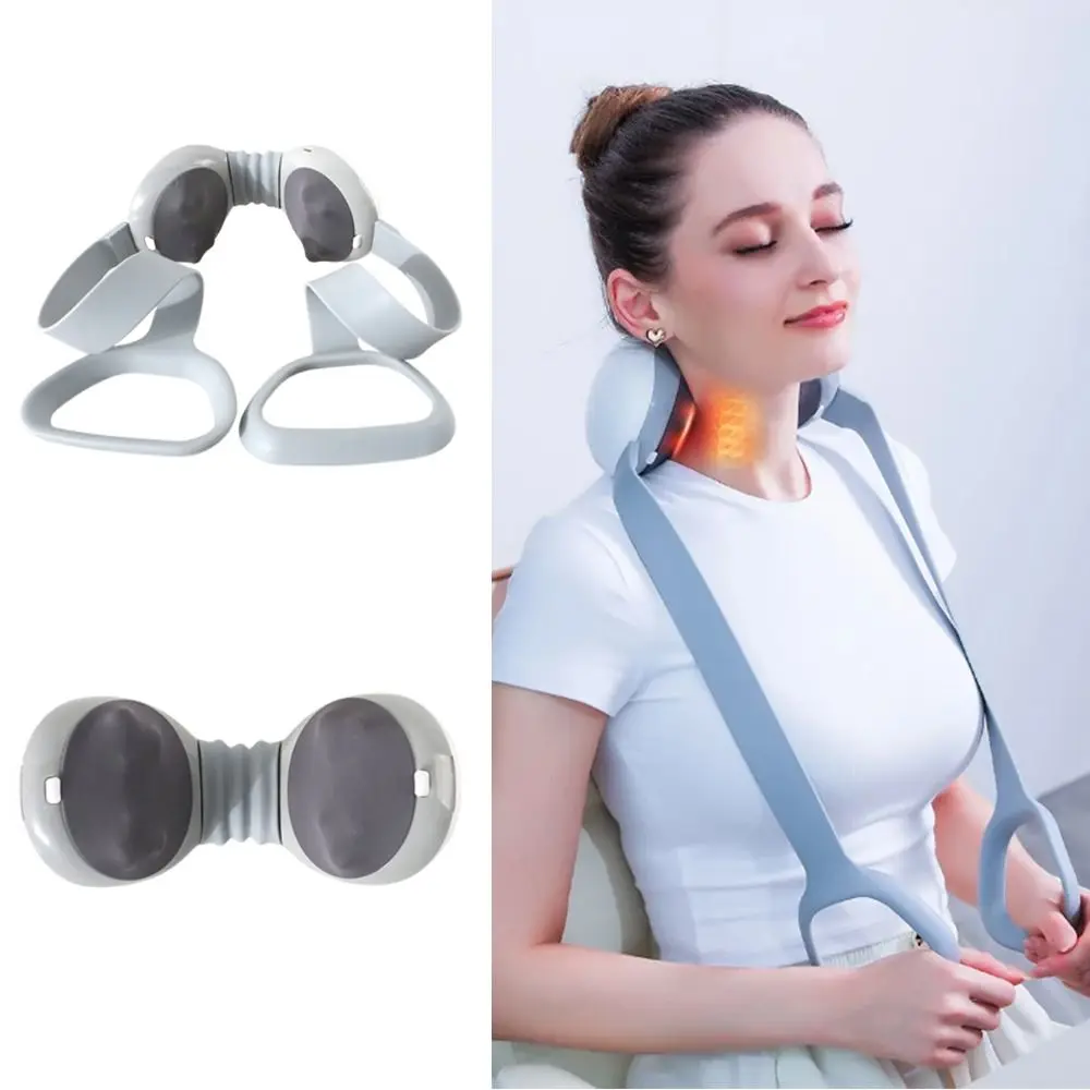 

Портативный массажный инструмент для шеи, теплый компресс, ЖК-дисплей, мини-массажер для шеи, эргономичный 5-режимный электрический массажер для спины